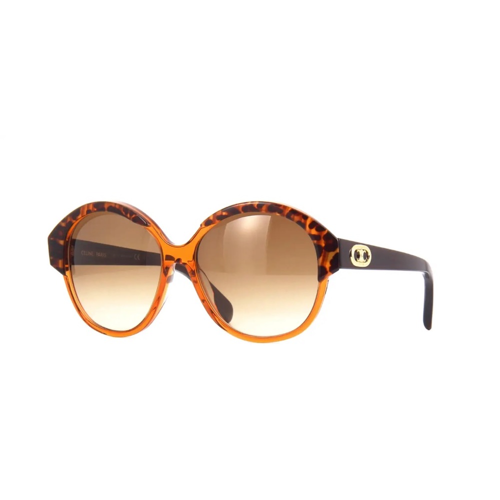 CELINE SPOTTED HAVANA MAILLON TRIOMPHE CL40154I SUNGLASSES - Picture 7 of 9